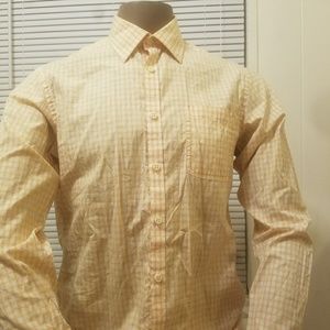 EGARA Poplin Check Orange with White Long Sleeve